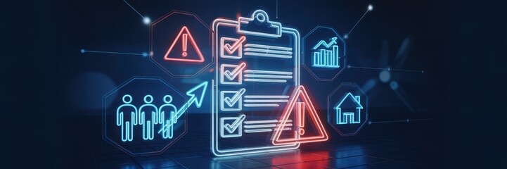 Interactive checklist with risk assessment and personnel management.