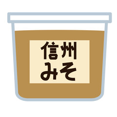 シンプルな信州味噌のアイコン