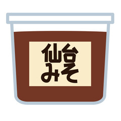 シンプルな仙台味噌のアイコン