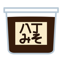 シンプルな八丁味噌のアイコン