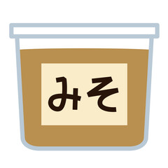 シンプルな味噌のアイコン