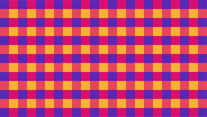 Gingham wallpaper blends beautifully with warm backgrounds, reminiscent of a serene sunset.