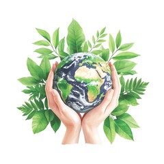 Earth Protected by Hands