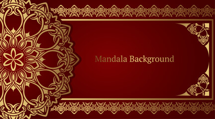 Luxury mandala background, round decoration
