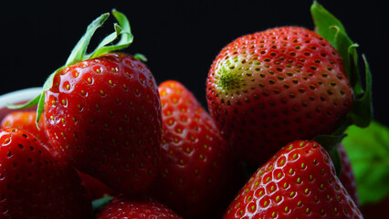 strawberries red fresh spring healthy fruit
