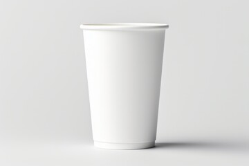A close-up of an empty paper cup with a smooth rim and clean interior capturing the simplicity