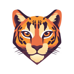 Fierce Leopard Head Illustration for Wildlife Art, Safari Adventures, or Bold Branding Concepts