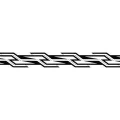 Geometric Pattern Border Graphic in Black & White on Gradient