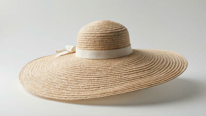 Elegant Straw Hat with Ribbon