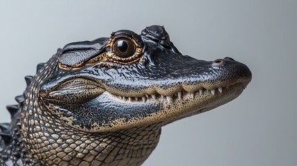 Obraz premium Baby Alligator Portrait with Closeup.