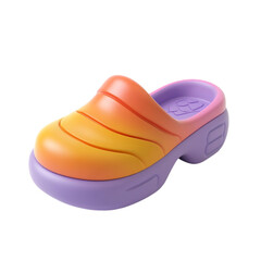 Colorful summer clog comfortable footwear pastel shades casual shoe design