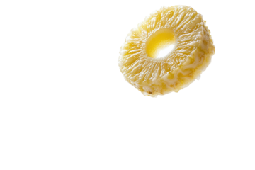 Fresh pineapple slices floating in the air bring a tropical vibe to your creative food presentation