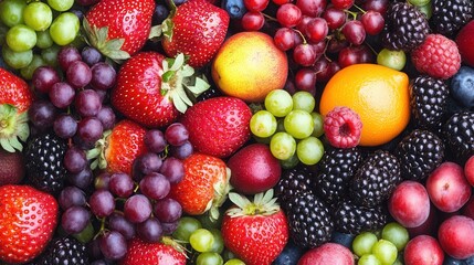 Fototapeta premium Colorful assortment of fresh fruits (1)