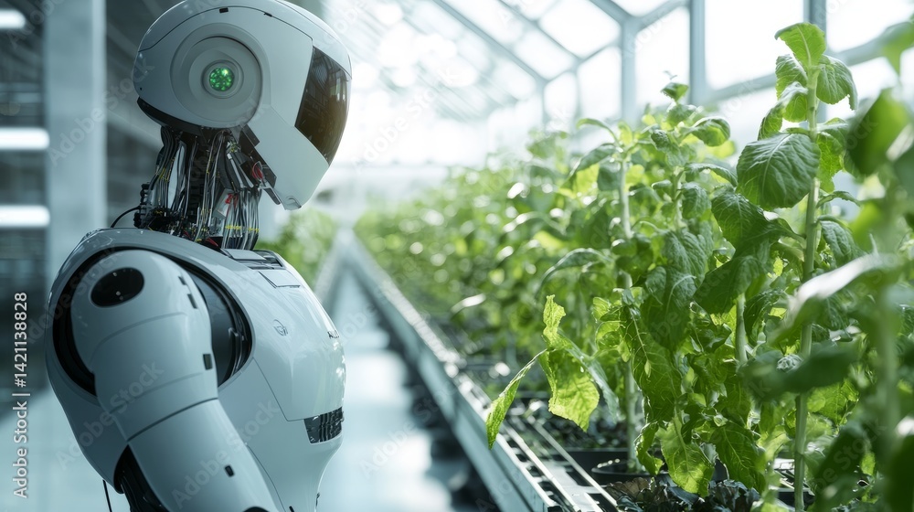 Poster intelligent robotic assistant monitoring automated farming processes in a high-tech greenhouse optim