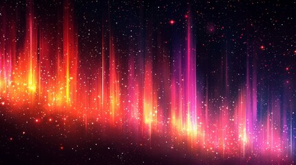 Fototapeta premium a colorful abstract background with stars and lines
