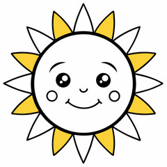 sun and bubbles vector illustration