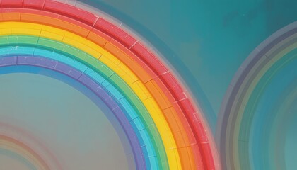 Obraz premium Vibrant Rainbow Arc Abstract Background Image Perfect for Digital Designs Websites and Presentations
