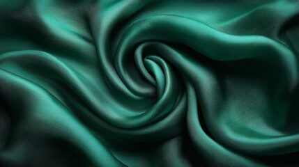 Obraz premium A close up shot of a dark green fabric