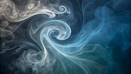 An abstract smoke texture featuring swirling patterns and translucent wisps. Suitable for mystical themes, overlays, and atmospheric effects.