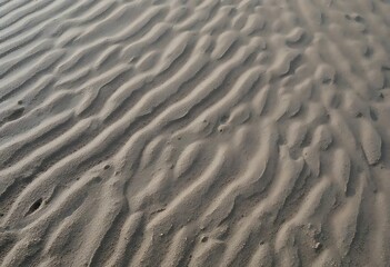Obraz premium Subtle Sand Ripples: A Serene Coastal Texture
