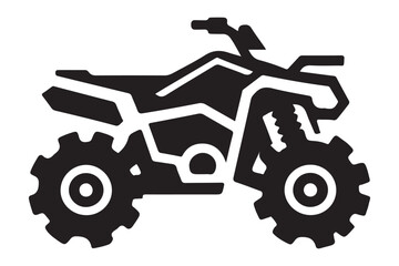 Silhouette Vector of Quad Bike All Terrain Vehicle Illustration © Creative Image  