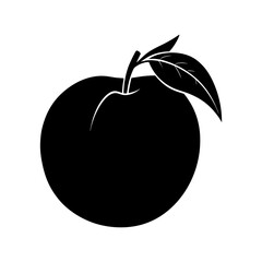 peach vector silhouette illustration