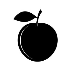 peach vector silhouette illustration