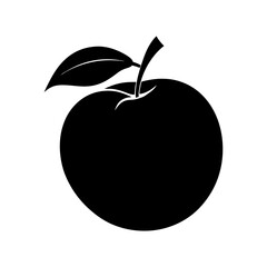 peach vector silhouette illustration