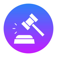 Judge Hammer Icon