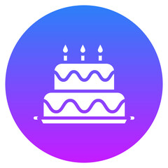 Two Layered Cake Icon