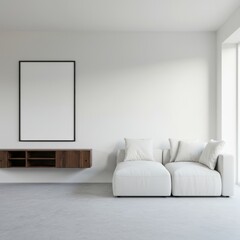 Minimalist Lounge Poster Mockup