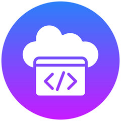 Cloud Coding Icon