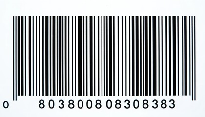 High Resolution Black and White Barcode Image Stock Photo Graphic Design Element Perfect for Retail Packaging Product Design      