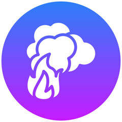 Fire Pollution Icon