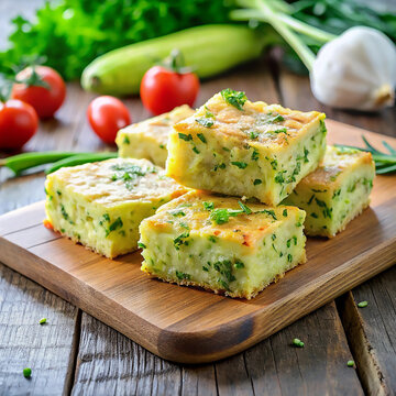 Delicious Zucchini and Herb Squares Simple Recipe for a Healthy and Flavorful Side Dish