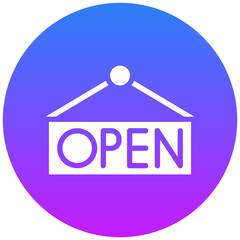 Open Store Sign Icon