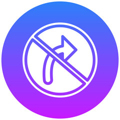 Fototapeta premium No Right Turn Icon