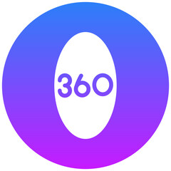 360 Degrees Icon