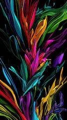 Fototapeta premium Psychodeliczna Botanika