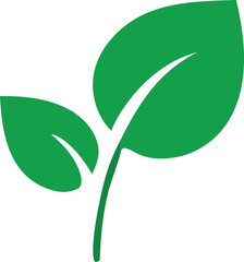 vector green leaf icon