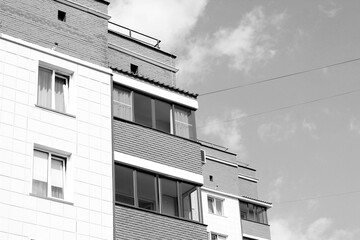 High-rise residential buildings, new buildings, black