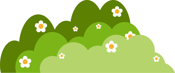 Cute Grass Illustration Vector