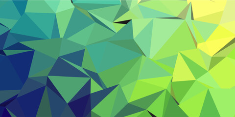 Blue Polygonal Mosaic Background, Creative
