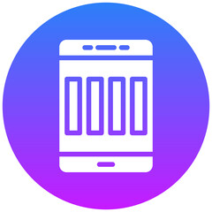 Signal Cellular 4 Bar Vector Icon