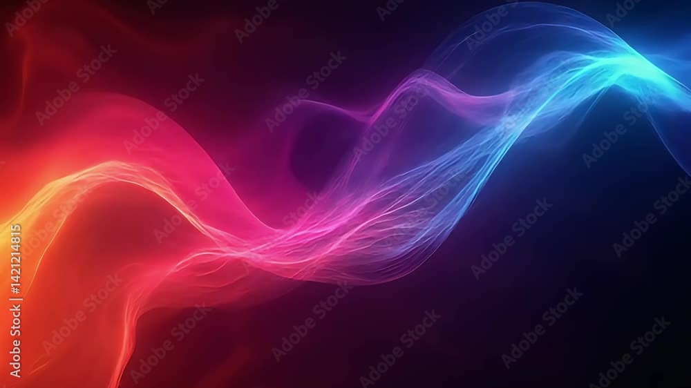 Poster abstract wave background with dynamic color gradient animation for creative design projects
