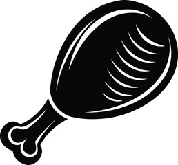 Barbecue Grill Silhouette Vector - Round Black BBQ Vector Design