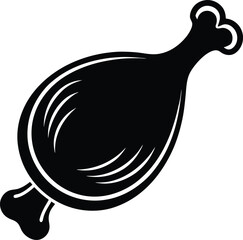 Barbecue Grill Silhouette Vector - Round Black BBQ Vector Design