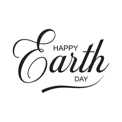 Earth day calligraphy. Vector illustration. EPS 10/AI