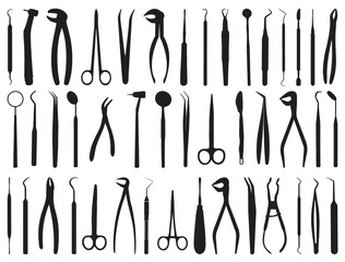 DENTAL INSTRUMENTS SILHOUETTE