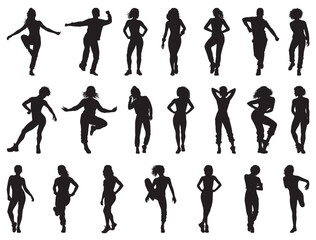 Fototapeta premium DRILL DANCERS SILHOUETTE